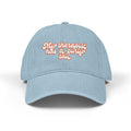 Pug Therapist Wholesome Meme Embroidered Denim Hat